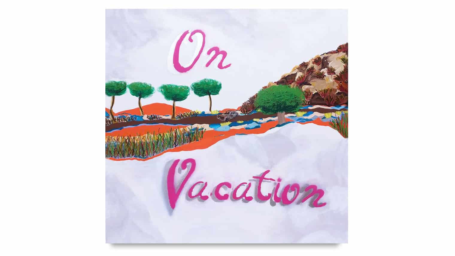 Painting titled 'On Vacation' by artist Aiste Jakonyte