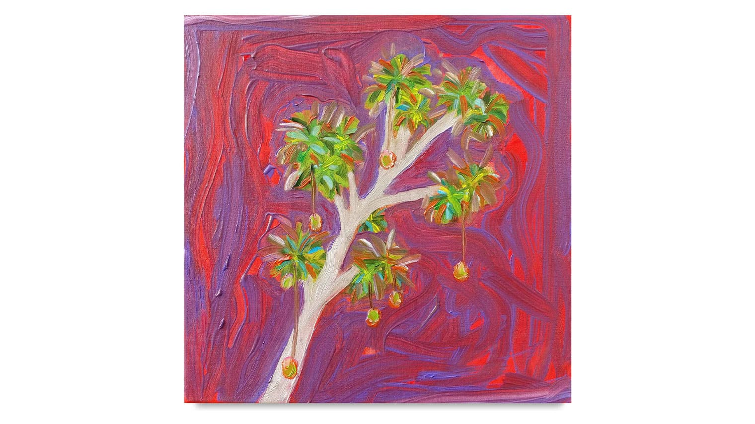 Painting titled 'Mango Tree' by artist Aiste Jakonyte